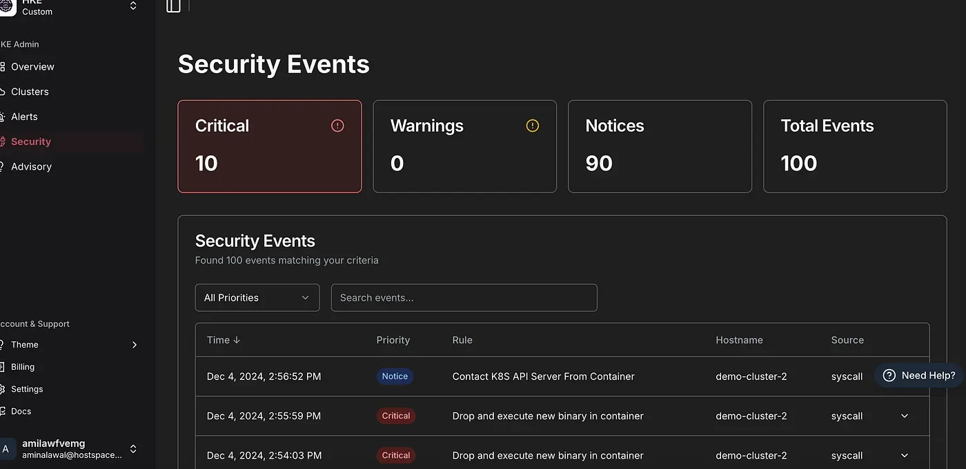 Security Events
