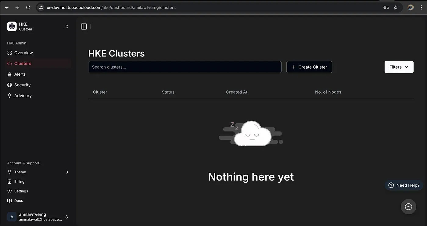 Cluster Home Page